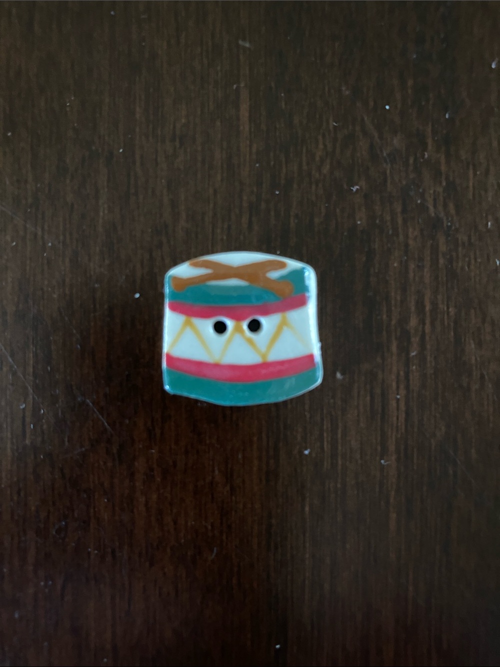 Mill Hill Holiday Drum Button